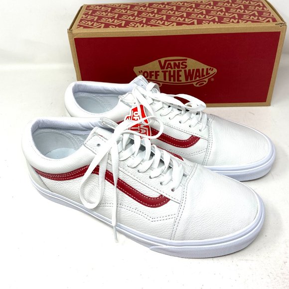 🌿 SPRING SALE 🌿 VANS Old Skool Leather Pop White Men’s Size 11.5 VN0A5AO92HL - Picture 7 of 10